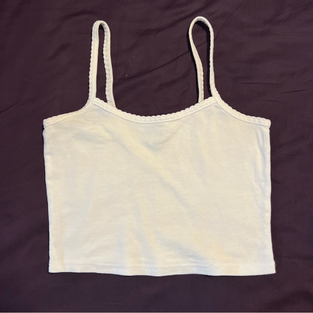 Topshop scallop edge cami tank top